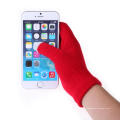 3 doigt rouge écran tactile pas cher hiver chaud gants gants de téléphone intelligent